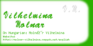 vilhelmina molnar business card